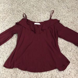 Lush cold shoulder top